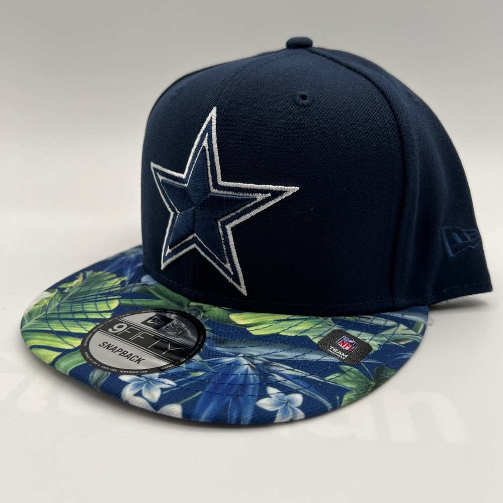 New Era Dallas Cowboys Navy Botanical Floral 9Fifty Adjustable Snapback Hat New